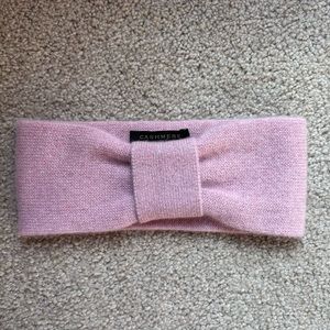 NWOT Charter Club Luxury Cashmere Headband Pink